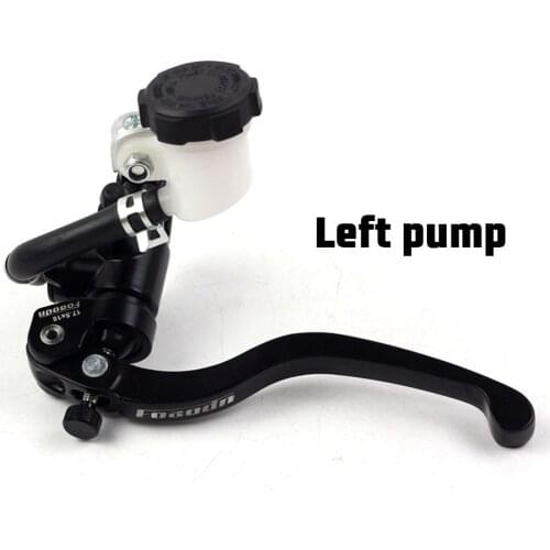 Left 17.5mm motorcycle brake clutch pump lever Radial master cylinder CNC Aluminum 7/8" 22mm Handle Mounting