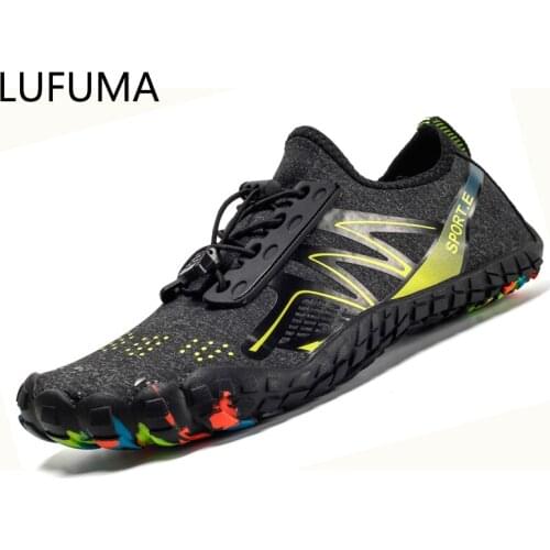 LUFUMA Barefoot Five Fingers Shoes Summer Water Shoes for Men Outdoor Quick Dry Lightweight Beach Swim Aqua Shoes Sandals