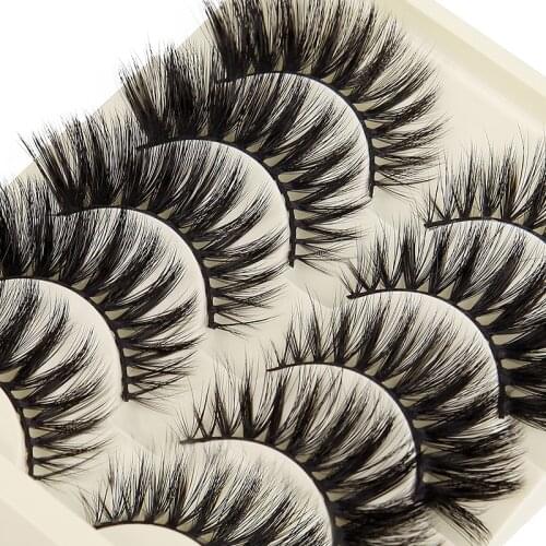 5 pairs of 3D mink natural long false eyelashes dramatic false eyelash makeup eyelash extension false eyelashes