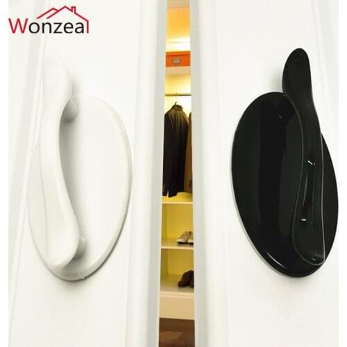 Punch-free Plastic Furniture Knobs Drawer Cabinet Handles Glass Door Handle Window Cabinet Pulls Furniture Hardware