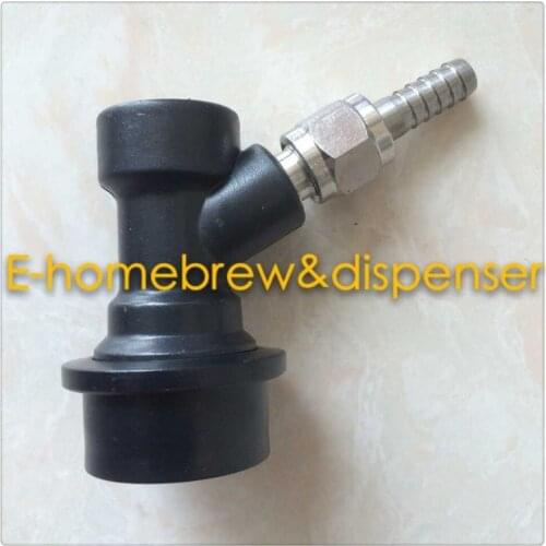 Free Shipping One piece disconnect liquid out ball lock coupler with 1/4"MFL thread - flare,1/4''barb