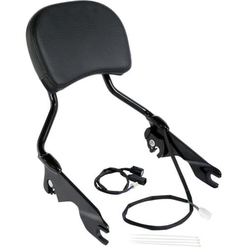 Motorcycle Sissy Bar Backrest Upright Brake Light For Harley Touring Road King Road Glide Street Glide 2014-2020