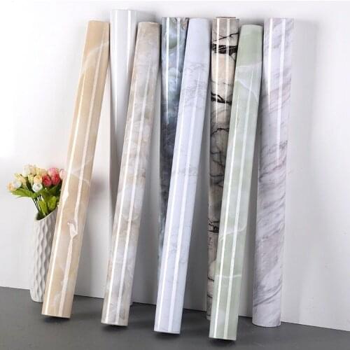 Waterproof Self-adhesive Wallpaper Marble Sticker Stovetop Counter Renovation Household Tile Sticker