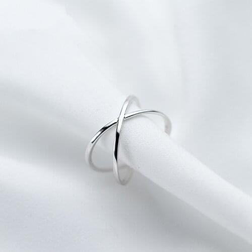 925 Sterling Silver Cross Rings for Women Wedding Trendy Jewelry Adjustable Antique Rings Anillos jz096