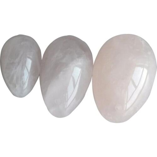 15Pcs Jade Stone Drilled Natural Rose Egg Women Health Care Yoni Egg For Kegel Exercise Cord Gift Bag Free For Buyer