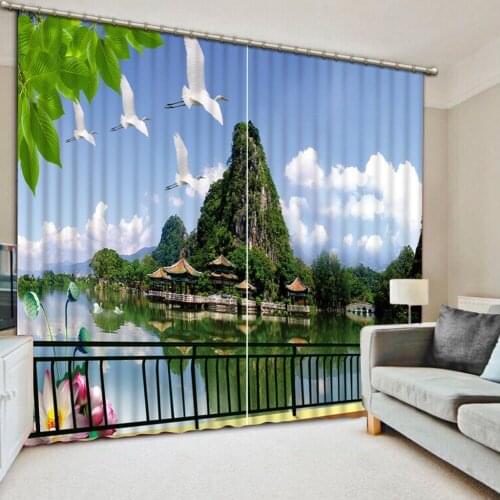 3d curtains Hot scenery curtain 3D Printing Curtains Hight Quality Lifelike Cortians Beautiful Fashionable custom curtains