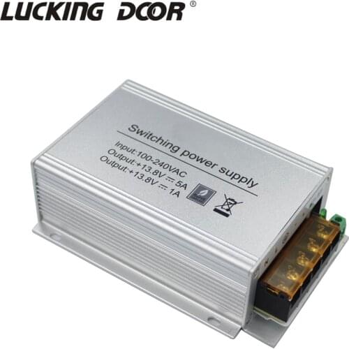DC 12V 5A Mini Access Control Power Supply Adapter Aluminium alloy Power with Back Up Battery Function for Access Control System