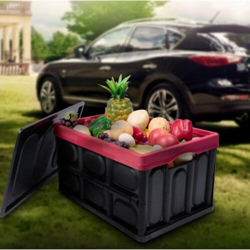 Car storage box Car storage tools Foldable storage box for trunk Multifunctional folding storage box Water storage box 30L
