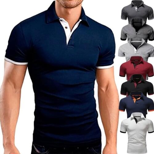CHAXIAOA Mens Summer Polos