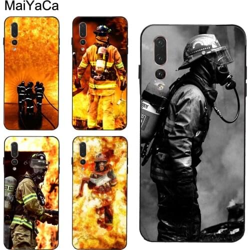 Firefighter Fire Fireman Case For Huawei P30 Pro P20 P40 Mate 20 Lite P Smart 2019 Nova 5T Honor 8A 8X 9X 10i 20