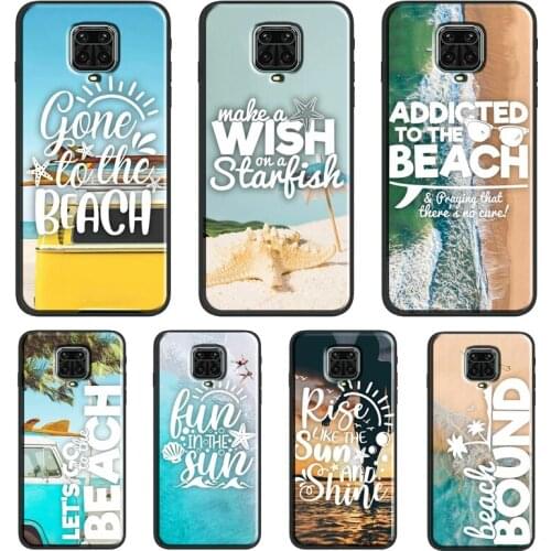 BEACH SUMMER HOLIDAY PALM TREES TRAVEL For Xiaomi Redmi Note 7 8 Pro 8T 9S Note 9 10 Pro Cover For Redmi 9T 9 9A 9C 7A 8A Case