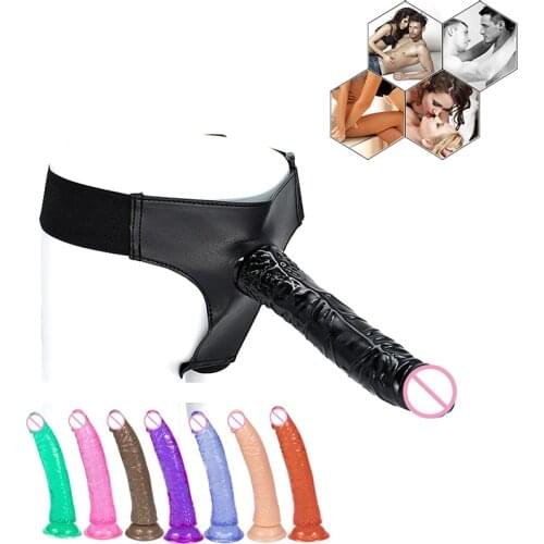 Colorful Strap-On Dildo Adjustable Pants Faloimetor for Women Realistic Cock Penis Sex Toys for Lesbian Gay Couples Adult Game