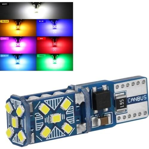 2PCS canbus T10 W5W Super Bright LED Car Parking Lights W5W 168 Auto Wedge Turn Side Bulbs Car Interior Reading Dome Lamp