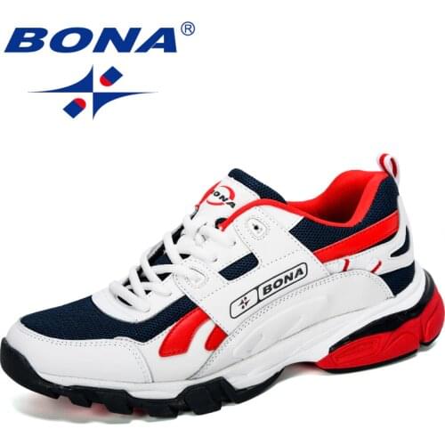 BONA New Designers Male Sneakers Running Shoes Mens Sport Shoes Outdoor Athletic Krasovki Tennis Shoes Man Jogging Shoes