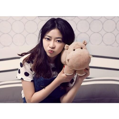 Cute cartoon fat hippo plush toy birthday gift b4891