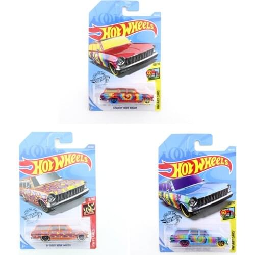 2020 Original Hot Wheels Mini Alloy Coupe 64 CHEVY NOVA WAGO 1/64 Metal Diecast Model Car Kids Toys Gift