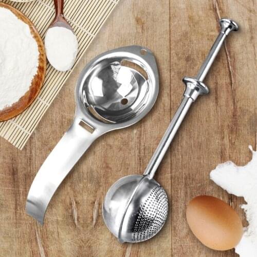 Flour Duster for Baking Spring Handle One-Handed Operation Stainless Steel Powdered Sugar Shaker Dispenser