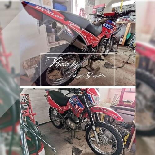 Aftermarket Dirt Bike Graphics Stickers for XR125L XR 125L 2003 2004 2005 2006 2007 2008 2009 2010 2011 2012 2013, Style No. A