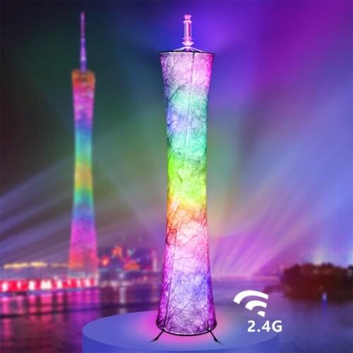Party Brightness Adjustable Living Room Bedroom Timing Hotel RGB Color Changing Atmosphere With Remote Control LED Floor Lamp