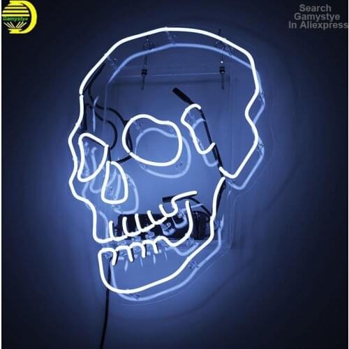 Neon Sign Light For Custom Skull Acrylic Panel Tattoo Punisher Beer Bar Iconic Sign Moon Room Decor Aesthetic Neon Light Lamps