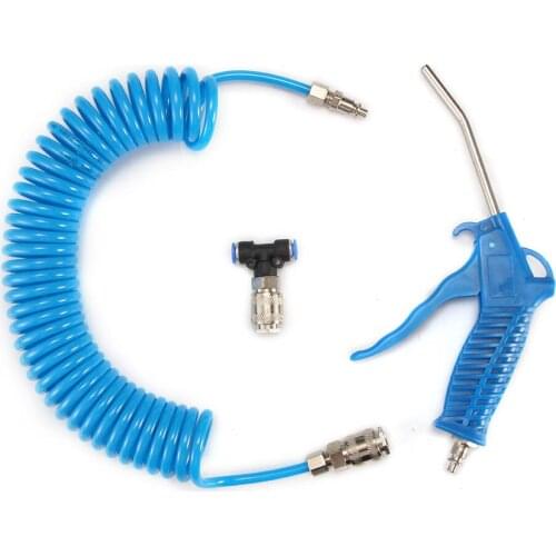 New Dust Blows Tool Set Hose Air Duster With 5m Recoil Hose Multi-Function Truck Dust Blower Clean Nozzle Blow Spray Set