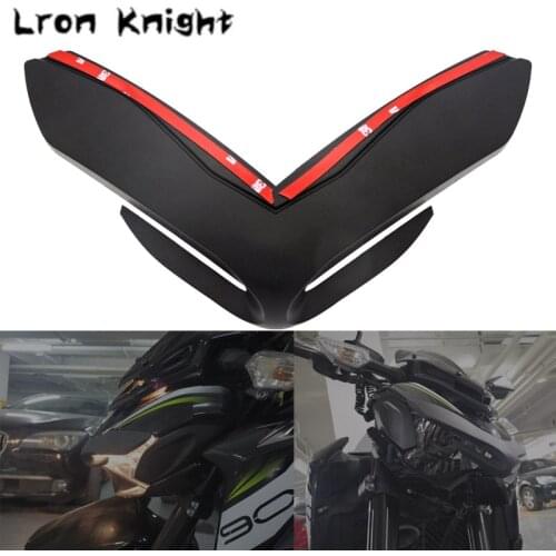 For KAWASAKI Z900 Z 900 2017 2018 2019 2020 Motorcycle Front Fairing Aerodynamic ABS Winglets Cover Protection Guards