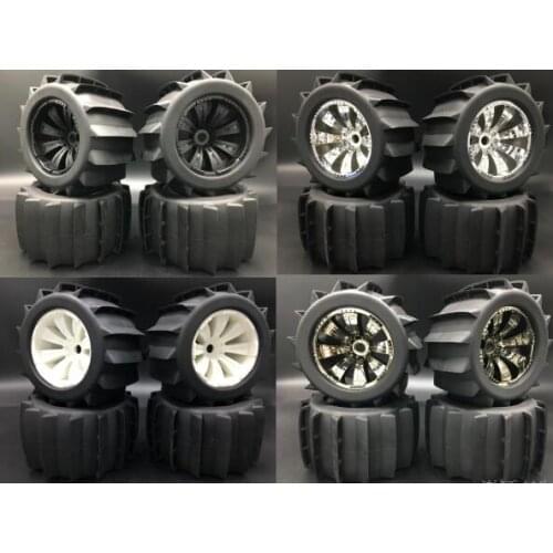 RC Model 1/8 Off Road RC Buggy 168MM Tire set for HPI SAVAGE X 4.6 5.9 xl flux G5 XL E XL S E63 Monsster Car 4pcs