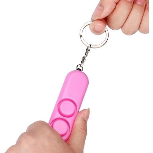 Anti-rape Device Double Horn Alarm 120dB Loud Alert Attack Panic Safety Personal Security Keychain NOV99