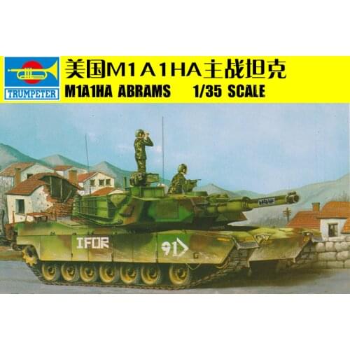 WSN 00334 1/35 U.S.M1A1HA ABRAMS Tank Electric Armored Model Car Kit Motor TH07773-SMT2