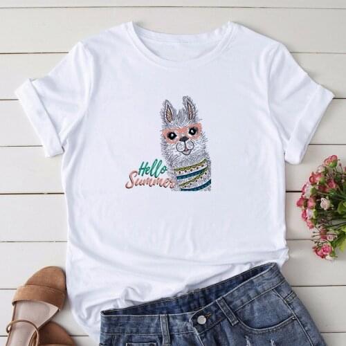 Korean T Shirt Women Fashion Tops Shirts Short Sleeve O-Neck T-Shirts Leisure Tops Tee Casual Tshirt Female Clothing Streetwear
