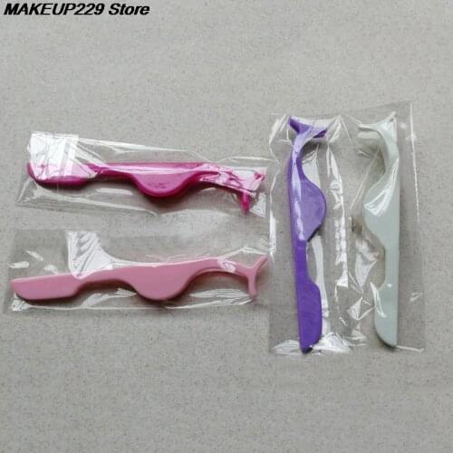 1pc Eyelash False Tweezers Fake Eye Lash Applicator Clamp Makeup Forceps Tools Eyelash Extension Curler Nipper Auxiliary Clip