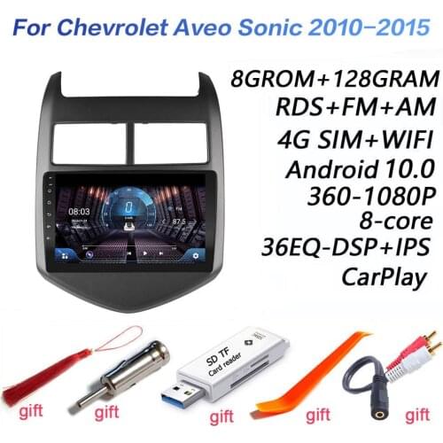 4G+64G DSP 2 din Android 9.0 4G NET Car Radio Multimedia Video Player for Chevrolet Aveo 2 Sonic T300 2011-2015 carplay