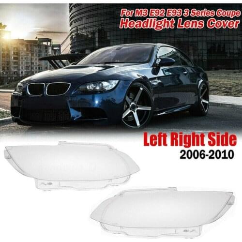 Car Clear Headlight Head Light Lamp Lens Cover for-BMW M3 E92 E93 3 Series Coupe 2006-2010