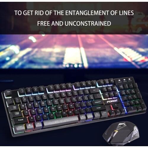 2.4G Wireless Keyboard And Mouse Protable Mini Keyboard Mouse Combo Set For Notebook Laptop Desktop PC Computer Smart TV PS4