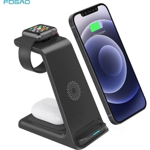 3 in 1 Qi Wireless Chargers 20W Fast Charging Station for iPhone 12 11 Pro Max XS XR X 8 For Apple Watch 6 5 4 3 2 Airpods Pro