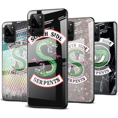 Tempered Glass Cover Riverdale southside For Samsung Galaxy S20 FE S10e S10 S9 S8 Ultra Plus Lite Plus 5G Phone Case