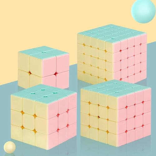 SENGSO 2x2x2 3x3x3 4x4x4 5x5x5 Macarone Magic Cube Toys For Children 6 Years Old Educational Math Game New Year Gift Cubo Magico