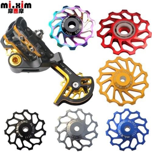 Mi.Xim TT11 TT13 Mountain Bike Ceramic Bearing 11T Rear Derailleur Parts 13T CNC Guide Roller Ceramics Bearing Jockey Wheel
