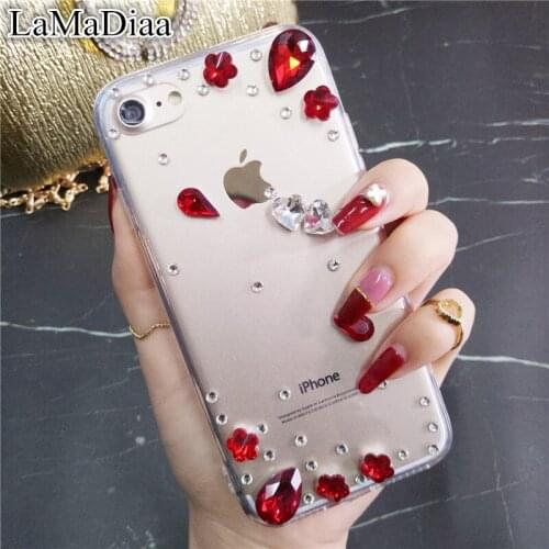 Smartphone case Fashion Bling Crystal Diamond Rhinestone soft Phone Case Cover For Samsung S20 Ultra S10 S9 S8 Plus Note20 Ultra