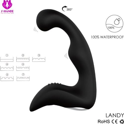 Powerful Anal Butt Plug Vibrator 7 Speeds Vibration Prostate Massager USB Rechargeable Vibrators Adult Sex Toys
