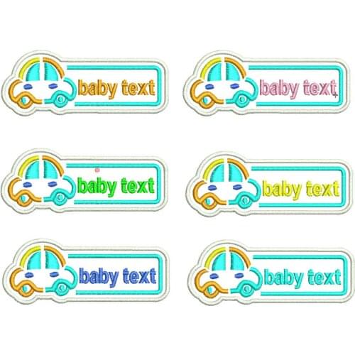 Custom Kindergarten Baby Name Patch Car Embroidery Sewing Craft Garment Decor for DIY Accessories Supplies