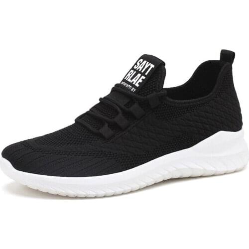 2021 Spring New Mens Shoes Fashion Breathable Comfortable Flat Bottom Mens Casual Shoes Lace-up for Sports Shoes Zapatillas