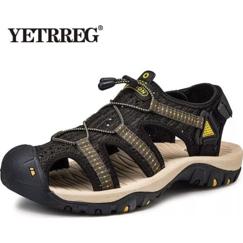 New Mesh Men Roman Sandals Soft Fisherman Summer Casual Shoes Water Men Beach Sandalias Water Fashion Outdoo Sneakers Size 39~48