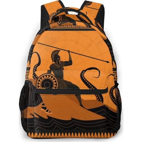 OLN Women Backpack with Multiple Using Women Backpacks Andromeda And Perseus Fighting Kraken Female School Bag Girls Travel Bag