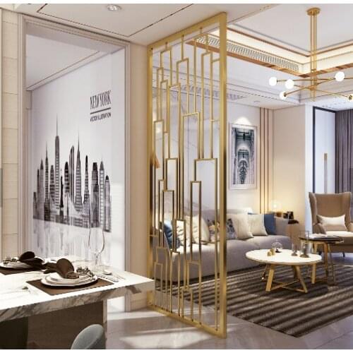 Stainless Steel Screen Partition Home Entrance Door To Block The Living Room Decoration Entrance