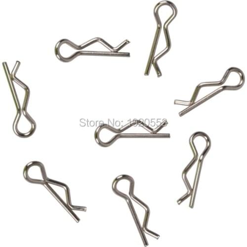 8pcs R-Shaped Pin 12428-0062 R Pin R Fasteners Car Shell Folder Spare Parts For Wltoys 12423 12428 RC Car