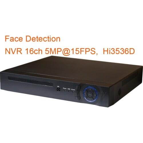 Face Detect 5.0MP 5MP 16ch NVR (5MP@15fps per channel) Hi3536D