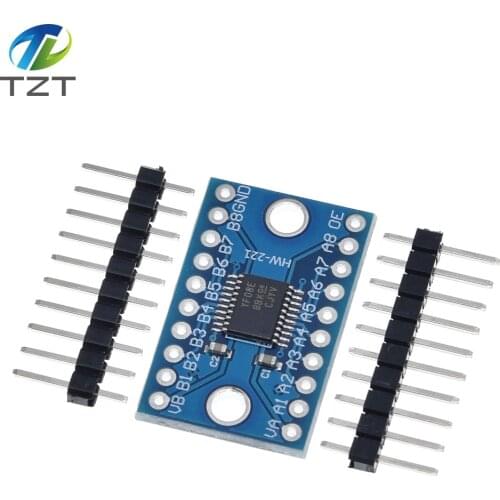 TZT 8 Channel Duel Hole Logic Level Converter TXS0108 TXS0108E Bi-directional Voltage Module for Arduino With Pins