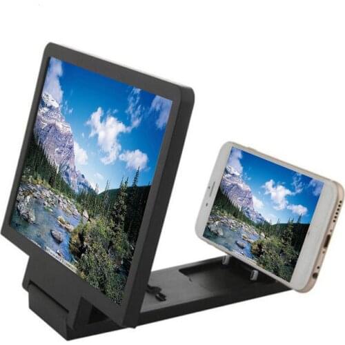 8/12 Inch 3D Screen Amplifier Mobile Phone Screen Video Magnifier For Cell Phone Smartphone Enlarged Screen Phone Stand Bracket