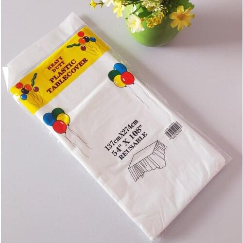 Waterproof Disposable Tablecloth Picnics Birthday Wedding PE Pure color